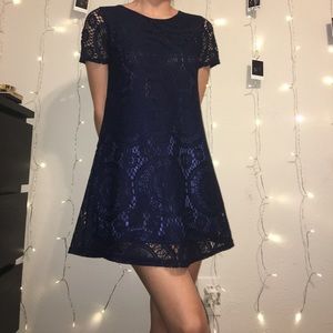 Lacey Navy Blue Minidress // S